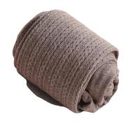 JSGHGDF Legging d'hiver en coton épais hautement extensible en tricot torsadé texturé doux et chaud pour femme, Café au lait, Taille unique