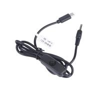 JSGHGDF Lien d'alimentation de l'appareil | Cordon de type C PD vers 12 V avec prise de 3,5 x 1,35 mm, polarité positive centrale, câble de 1 m, 36 W 3 A pour équipement