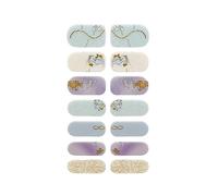 JSGHGDF Lot de 14 feuilles de bandes de vernis autocollantes pour femmes et filles