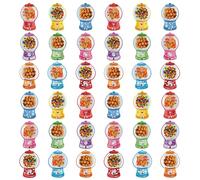 JSGHGDF Lot de 18/36 cartes d'activités de Saint-Valentin avec motifs de machine à gommes et dôme transparent pour cadeaux de bonbons, cartes d'échange en salle de classe