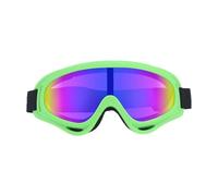 JSGHGDF Lot de 2 lunettes de neige coupe-vent avec rembourrage en mousse respirante et cadre flexible pour snowboard, VTT, motocross, lunettes confortables pour sports de neige avec bande en nylon