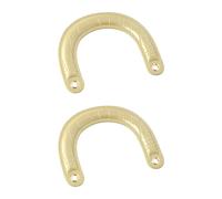 JSGHGDF Lot de 2 poignées de sac à main incurvées confortables et pratiques en polyuréthane pour une installation facile pour un usage quotidien et sac à main de voyage, doré