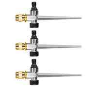 JSGHGDF Lot de 3 arroseurs de sol en alliage robuste pour vaste espace de jardin et espace extérieur