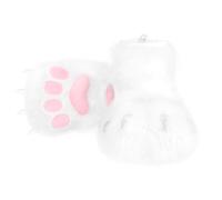 JSGHGDF Lot de 3 chaussons en fourrure de chien loup pour Noël, Halloween, cosplay, costume pour adultes, unisexe, accessoires de cosplay, chaussures en fourrure, chaussures pelucheuses pour pieds