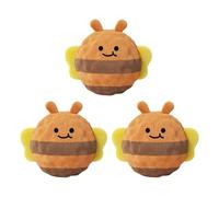 JSGHGDF Lot de 3 jouets à mâcher doux pour chien, balle à picots avec son, jouet interactif pour la santé bucco-dentaire et jouer à la balle à picots