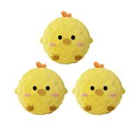 JSGHGDF Lot de 3 jouets à mâcher doux pour chien, balle à picots avec son, jouet interactif pour la santé bucco-dentaire et jouer à la balle à picots