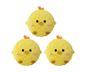 JSGHGDF Lot de 3 jouets à mâcher doux pour chien, balle à picots avec son, jouet interactif pour la santé bucco-dentaire et jouer à la balle à picots