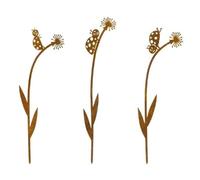 JSGHGDF Lot de 3 statues de jardin en métal recyclables et de taraxacum pour une beauté extérieure naturelle et des statues de jardin durables