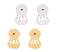 JSGHGDF Lot de 4 fermoirs de boucles d'oreilles de rechange en forme de diamant - Convient pour un usage quotidien ou une fête, One Size, Comme décrit