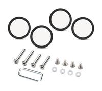 JSGHGDF Lot de 4 valises de rechange pratiques à roulettes silencieuses - Accessoire pratique pour valise, Argent 63