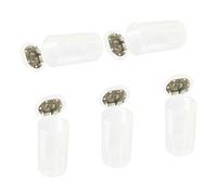 JSGHGDF Manchon de conversion de batterie domestique pour 2 piles AA à | Corps cylindrique translucide, lot de 5 pour une rotation de secours organisée