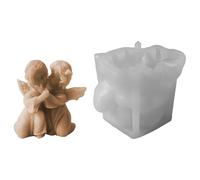 JSGHGDF Moules en silicone de qualité alimentaire en forme d'ailes d'ange faciles à démouler pour la fabrication de savon en résine époxy, moule à ciment