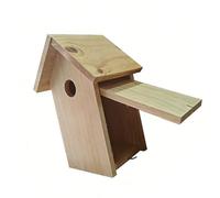 JSGHGDF Nichoir en pin non peint pour enfants, projets artistiques et éducation de la nature, observation des oiseaux sauvages, cycle de vie en bois non traité, maison d'oiseaux