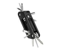 JSGHGDF Outil d'entretien de vélo 10 en 1 - Format de poche - Vélos robustes - Outil multiple multifonction - Clé à haute résistance - Réparation de vélos - Outil multifonction de poche en acier