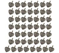 JSGHGDF Pendentif en forme de cœur en métal de style rétro pour collier fait à la main, porte-clés, accessoires de décoration, pendentif vintage léger, taille unique, Comme décrit