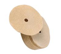 JSGHGDF Percolateur à café en papier naturel non blanchi 9,5 cm à usage unique disque filtre pour cafés à la maison