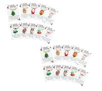JSGHGDF Petites cartes de Noël en résine - Décoration de Noël - Atmosphères de vacances - Appréciation émotionnelle - Pour collègue de travail