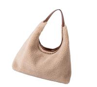 JSGHGDF Petits sacs à bandoulière en forme de croissant pour femme - Style rétro - Sac à main et sac à main - Joli sac à main sous les bras, abricot