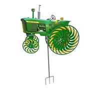 JSGHGDF Piquet de moulin à vent rotatif pour cour, jardin, sculptures d'extérieur uniques ornement de rechange ventilateur en fer imperméable