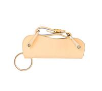 JSGHGDF Porte-clé portable en cuir vintage pour porte-clés de voiture court créatif, kaki, S
