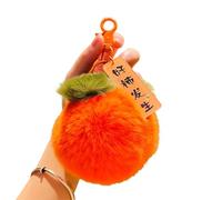 JSGHGDF Porte-clés coloré mignon en peluche avec pompon - Décoration pour sacs à dos et sacs, Good Things Happen, S