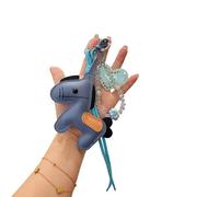 JSGHGDF Porte-clés en corde tressée pour sac à dos, sacs à main, décoration à suspendre, bleu
