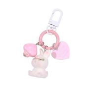 JSGHGDF Porte-clés tendance avec texture cœur ornement multi-usage accessoire unique animal porte-clés titulaire, Q1932 1