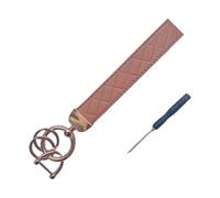 JSGHGDF Porte-code avec clip à libération rapide et sangle modifiable pour transporter des rudiments Porte-code rond, marron doré, taille unique