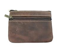 JSGHGDF Portefeuille fin en peau de cheval sauvage supplémentaire pour le transport quotidien, marron foncé, Beauté de masse