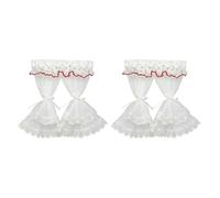 JSGHGDF Rideaux en dentelle à volants pour fenêtre miniature à l'échelle 1/12 Crée des effets d'éclairage réalistes dans les accessoires de poupée