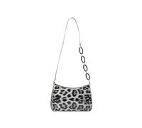 JSGHGDF Sac à bandoulière léger en polyuréthane imprimé léopards tendance pour femme avec sangle réglable pour diverses occasions, gris