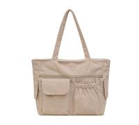 JSGHGDF Sac à bandoulière pour femme en velours côtelé avec sac à main spacieux pour les trajets quotidiens ou les voyages dans un look coréen élégant, kaki
