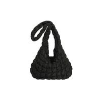 JSGHGDF Sac à bandoulière spacieux à la mode en nylon résistant à l'usure Sac à main spacieux décontracté pour le travail et les activités de plein air, Noir