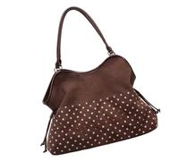 JSGHGDF Sac à bandoulière spacieux et pratique en cuir synthétique avec grand espace de rangement, plusieurs compartiments, sac à main pour les activités quotidiennes des femmes, café