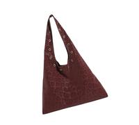 JSGHGDF Sac à bandoulière surdimensionné à la mode pratique en daim large et confortable pour un usage quotidien, bureau, activité de plein air, Rouge