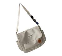 JSGHGDF Sac à bandoulière surdimensionné résistant aux rayures - Intérieur spacieux - Design organisationnel - Équipement de travail - Avec sangle confortable - Sac décontracté en plein air, blanc