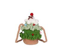 JSGHGDF Sac à bandoulière tricoté sur le thème de Noël, doux et pratique, pour un usage quotidien, sac à bandoulière sur le thème des vacances, pochettes pour téléphone pour femmes