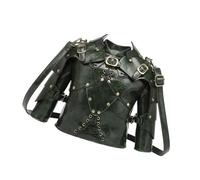 JSGHGDF Sac à main fantaisie en forme d'armure pour femme, sac à main rétro, sac à bandoulière avec sangle amovible, sac à main fantaisie horloge, vert militaire, One Size