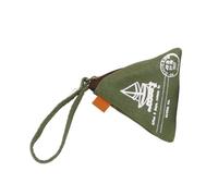 JSGHGDF Sac à main miniature en toile avec fermeture éclair pour clés, pièces de monnaie et petits essentiels artistiques triangulaires