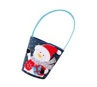 JSGHGDF Sac cadeau de Noël réutilisable avec poignée lavable pour décorations de fête et fournitures