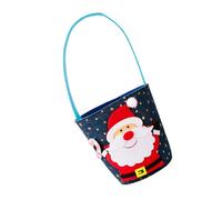 JSGHGDF Sac cadeau de Noël réutilisable avec poignée lavable pour décorations de fête et fournitures
