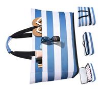 JSGHGDF Sac de plage double couche de grande capacité de 54 l avec section de refroidissement amovible et plusieurs poches pour les sorties en famille Sac de plage anti-déchirure