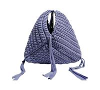JSGHGDF Sac de soirée triangulaire structuré tressé à la main, couleur bonbon, sac à main de soirée, sac à main quotidien essentiel, 8