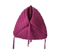 JSGHGDF Sac de soirée triangulaire structuré tressé à la main, couleur bonbon, sac à main de soirée, sac à main quotidien essentiel, 7