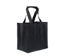 JSGHGDF Sac de transport de vin Oxford multifonction résistant aux déchirures - Sac de rangement portable pour boissons et cadeaux - Sac de rangement réutilisable, 6 carrés, Taille unique