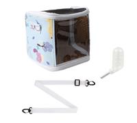 JSGHGDF Sac de transport portable pour oiseaux avec mangeoire d'eau et systèmes de ventilation Accessoires de voyage pour petits animaux de petite taille