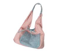 JSGHGDF Sac de travail léger en polyester avec blocage des couleurs - Compartiment de rangement généreux - Nœuds - Activités de jour - Élégant sac à bandoulière pour femme, bleu clair, One Size