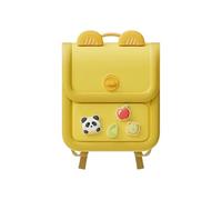 JSGHGDF Sac d'école ergonomique pour enfants sur le thème de dessin animé, construction EVA spacieuse, surfaces imperméables pour enfants d'âge préscolaire, sac à dos pour enfants en EVA, jaune
