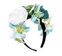 JSGHGDF Serre-tête à fleurs roses pour femme - Accessoires de cheveux pour mariage et fête