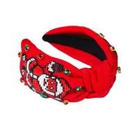 JSGHGDF Serre-tête à motif Père Noël - Accessoire doux et confortable - Accessoire de fête de vacances